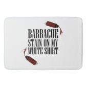 BBQ Vlek op mijn Wit Badmat (Voorkant)