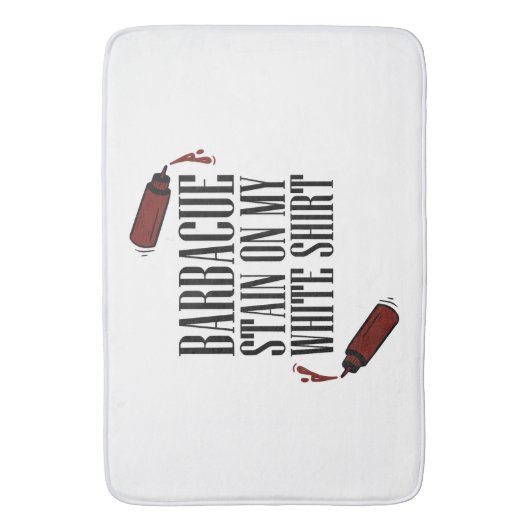 BBQ Vlek op mijn Wit Badmat (Voorkant Verticaal)