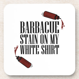 BBQ Vlek op mijn Wit Bier Onderzetter