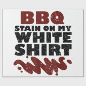 BBQ Vlek op mijn Wit Cadeaupapier (Vlak)