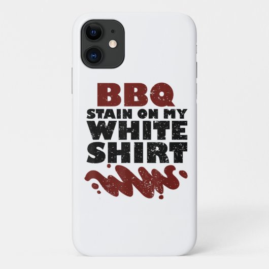 BBQ Vlek op mijn Wit Case-Mate iPhone Case (Achterkant)