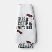 BBQ Vlek op mijn Wit Flesjeskoeler (Voorkant)