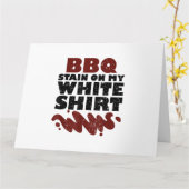 BBQ Vlek op mijn Wit Kaart (Gele Bloem)