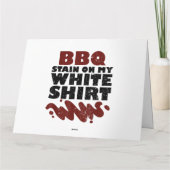 BBQ Vlek op mijn Wit Kaart (Achterkant)