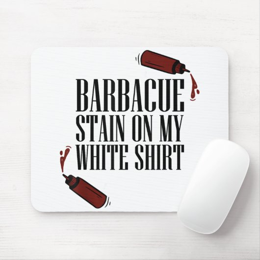 BBQ Vlek op mijn Wit Muismat (Met muis)