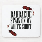 BBQ Vlek op mijn Wit Muismat (Voorkant)