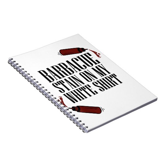BBQ Vlek op mijn Wit Notitieboek (Rechterzijde)