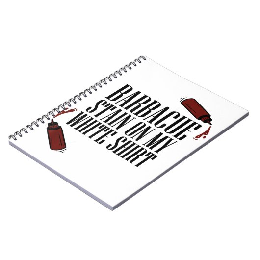 BBQ Vlek op mijn Wit Notitieboek (Linkerzijde)