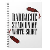 BBQ Vlek op mijn Wit Notitieboek (Voorkant)