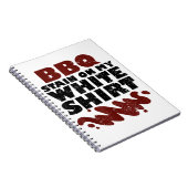 BBQ Vlek op mijn Wit Notitieboek (Rechterzijde)