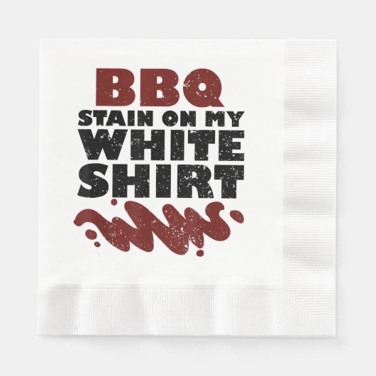 BBQ Vlek op mijn Wit Servet (Voorkant)