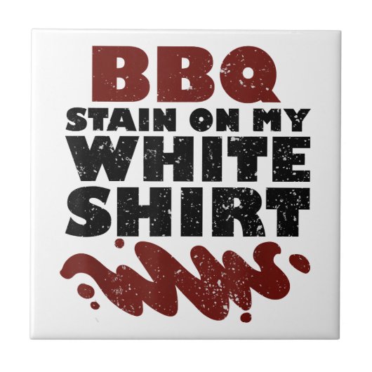 BBQ Vlek op mijn Wit Tegeltje (Voorkant)