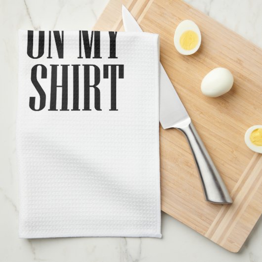 BBQ Vlek op mijn Wit Theedoek (Quarter Fold)