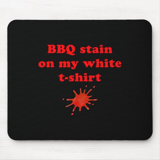BBQ vlek op mijn witte 2 Muismat (Voorkant)