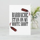 BBQ-vlek op mijn witte Kaart (Staand voorkant)