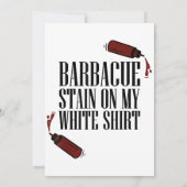 BBQ-vlek op mijn witte Kaart (Achterkant)