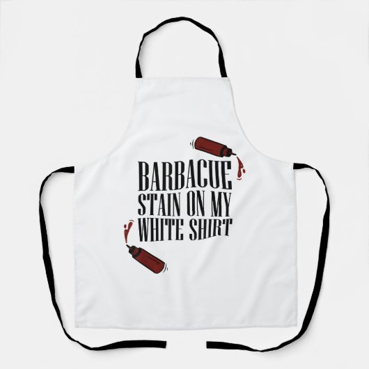 BBQ-vlek op mijn witte Schort (Voorkant)