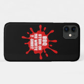 BBQ vlek op mijn witte T Shirt grappig Gezegde sar Case-Mate iPhone Case (Achterkant (horizontaal))