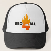 BBQ voor IEDEREEN Trucker Pet (Voorkant)