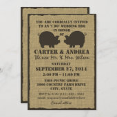 BBQ Wedding Reception Kaart (Voorkant / Achterkant)