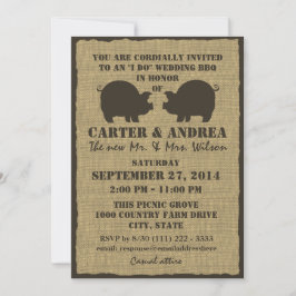 BBQ Wedding Reception Kaart