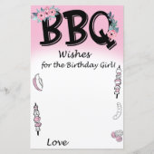 BBQ wenst de verjaardagscame (Voorkant)