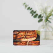 BBQ zeevruchten restaurant Visitekaartje (Staand voorkant)