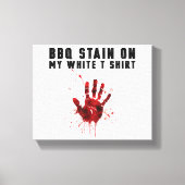 Bbq zit op mijn wit canvas afdruk (Voorkant)