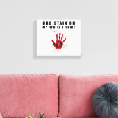 Bbq zit op mijn wit canvas afdruk (Insitu (Woonkamer))