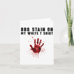 Bbq zit op mijn wit kaart