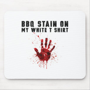 Bbq zit op mijn wit muismat