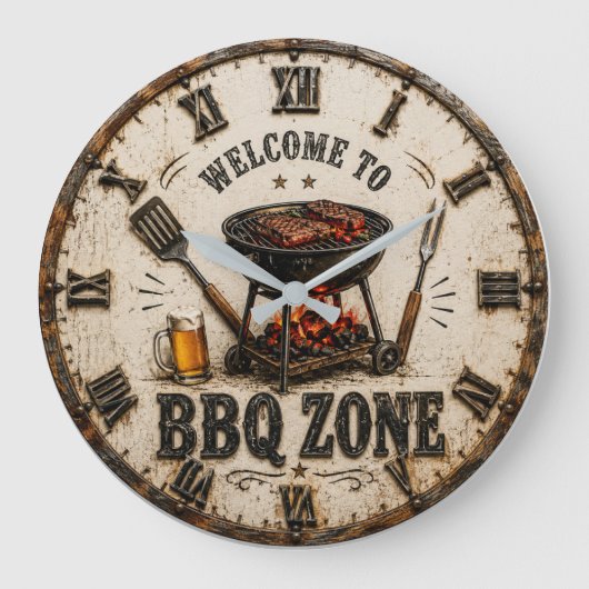 BBQ Zone  Barbecue Grill Grote Klok (Voorkant)