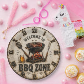 BBQ Zone Barbecue Grill Papieren Bordje (Feest)