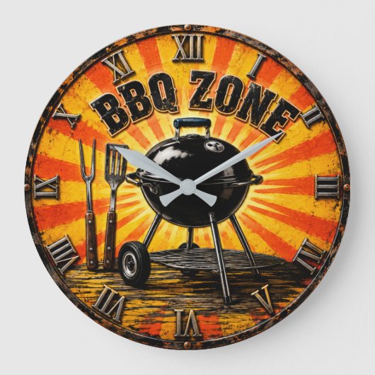 BBQ Zone Grill Master Outdoor Kitchen & Man Cave  Grote Klok (Voorkant)