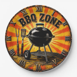 BBQ Zone Grill Master Outdoor Kitchen & Man Cave Papieren Bordje
