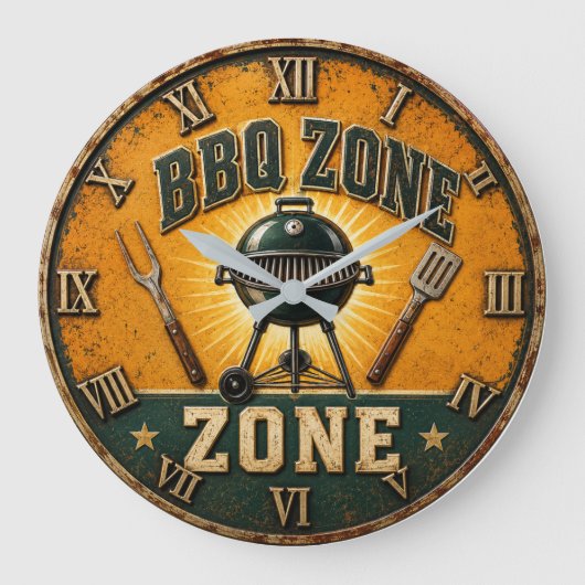 BBQ Zone Rustic Grill Master Outdoor Kitchen Grote Klok (Voorkant)