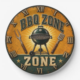 BBQ Zone Rustic Grill Master Outdoor Kitchen Papieren Bordje