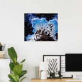 BBQSHOES: Fractal Art Design 103985 Poster (Thuiskantoor)