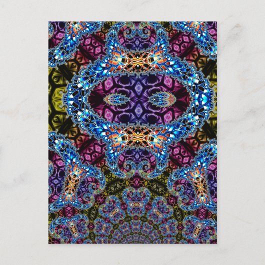 BBQSHOES: Fractal Vortex Digital Art 1020HTC Briefkaart (Voorkant)