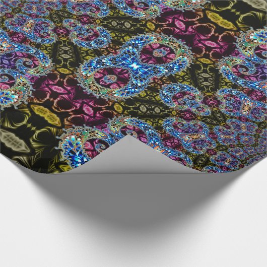 BBQSHOES: Fractal Vortex Digital Art 1020HTC Cadeaupapier (Hoek)