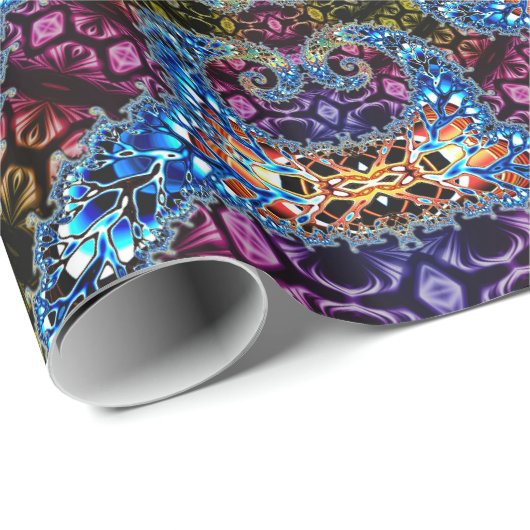 BBQSHOES: Fractal Vortex Digital Art 1020HTC Cadeaupapier (Rol Hoek)