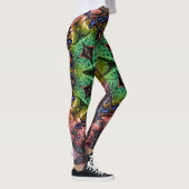 BBQSHOES™ Oont715 Fractal Pattern Psychedelic Leggings (Rechts)