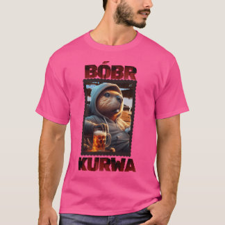BBR Kurwa houdt van bier en Football T-shirt
