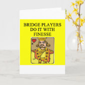 Bbridge player grapje kaart (Gele Bloem)