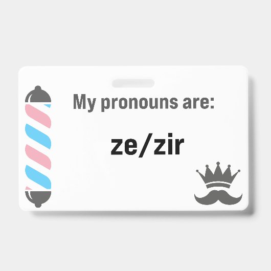 BBS Pronouns Zi/Zir Badge (Voorzijde)