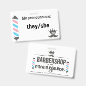 BBS Pronouns Zij/Ze Badge (Voor- en achterkant)