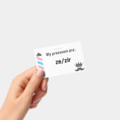 BBS-voornaamwoorden Zi/Zir Badge (Handheld)