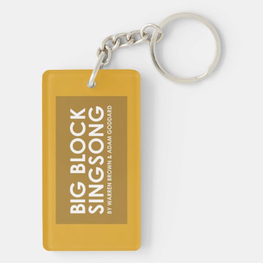 BBSS Fun Band Yellow Sleutelhanger (achterkant)