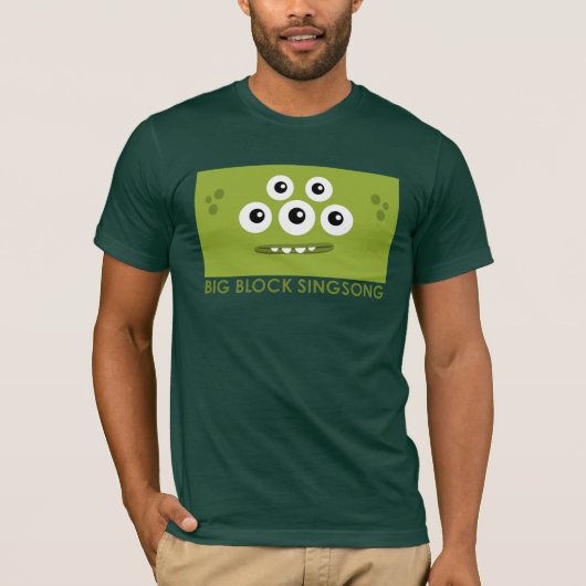 BBSS La T-shirt Dah Green Mannen T-Shirt (Voorkant)