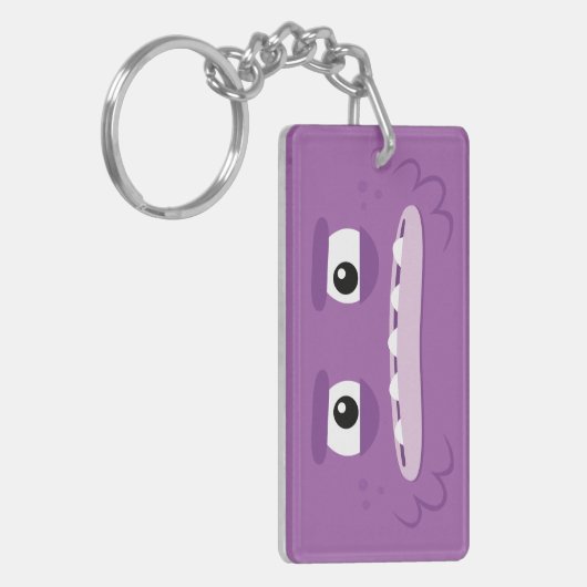 BBSS La T-shirt Dah Paarse Sleutelhanger (Voorkant Links)